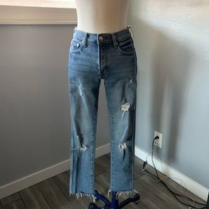 Gap high rise slim straight denim